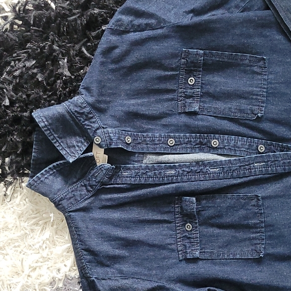 Ann Taylor Loft (petite) mini denim dress - Picture 2 of 3